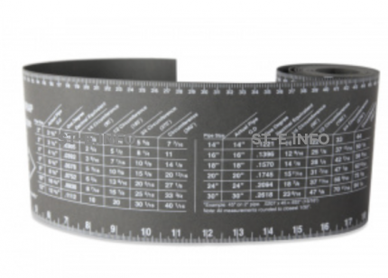 Лента для разметки труб 128mm*3300mm - st-e.info - Екатеринбург